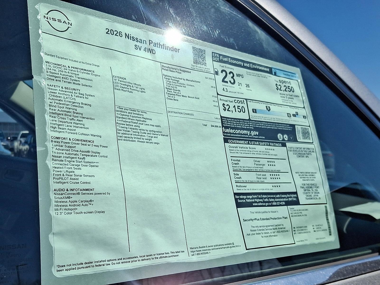 2026 Nissan Pathfinder SV