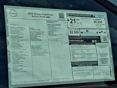 2026 Nissan Pathfinder Rock Creek®