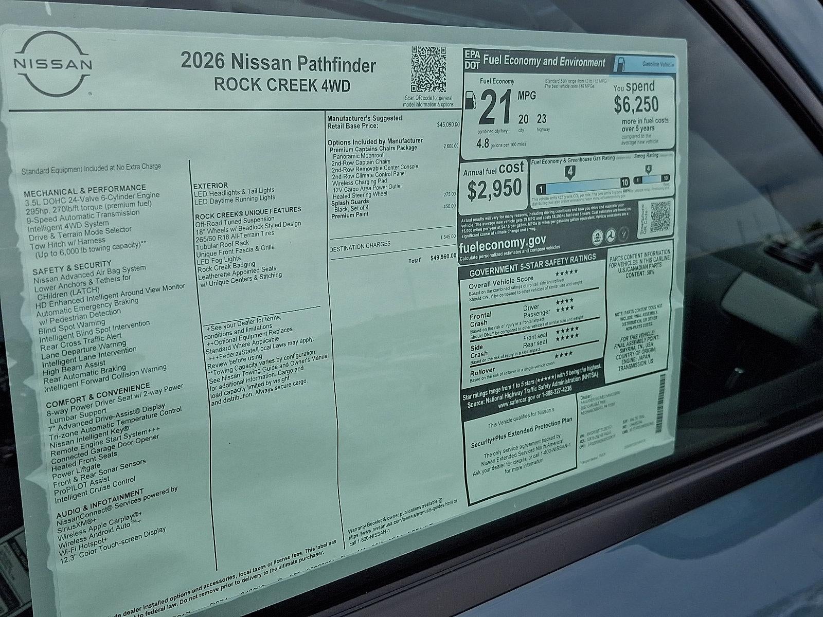 2026 Nissan Pathfinder Rock Creek®
