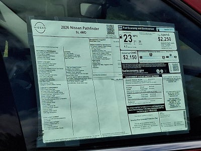 2026 Nissan Pathfinder SL 4WD