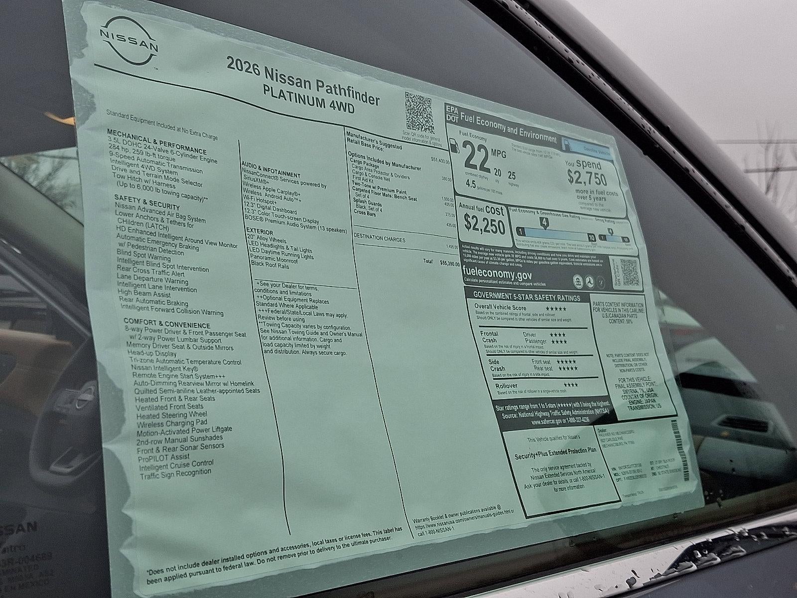 2026 Nissan Pathfinder Platinum