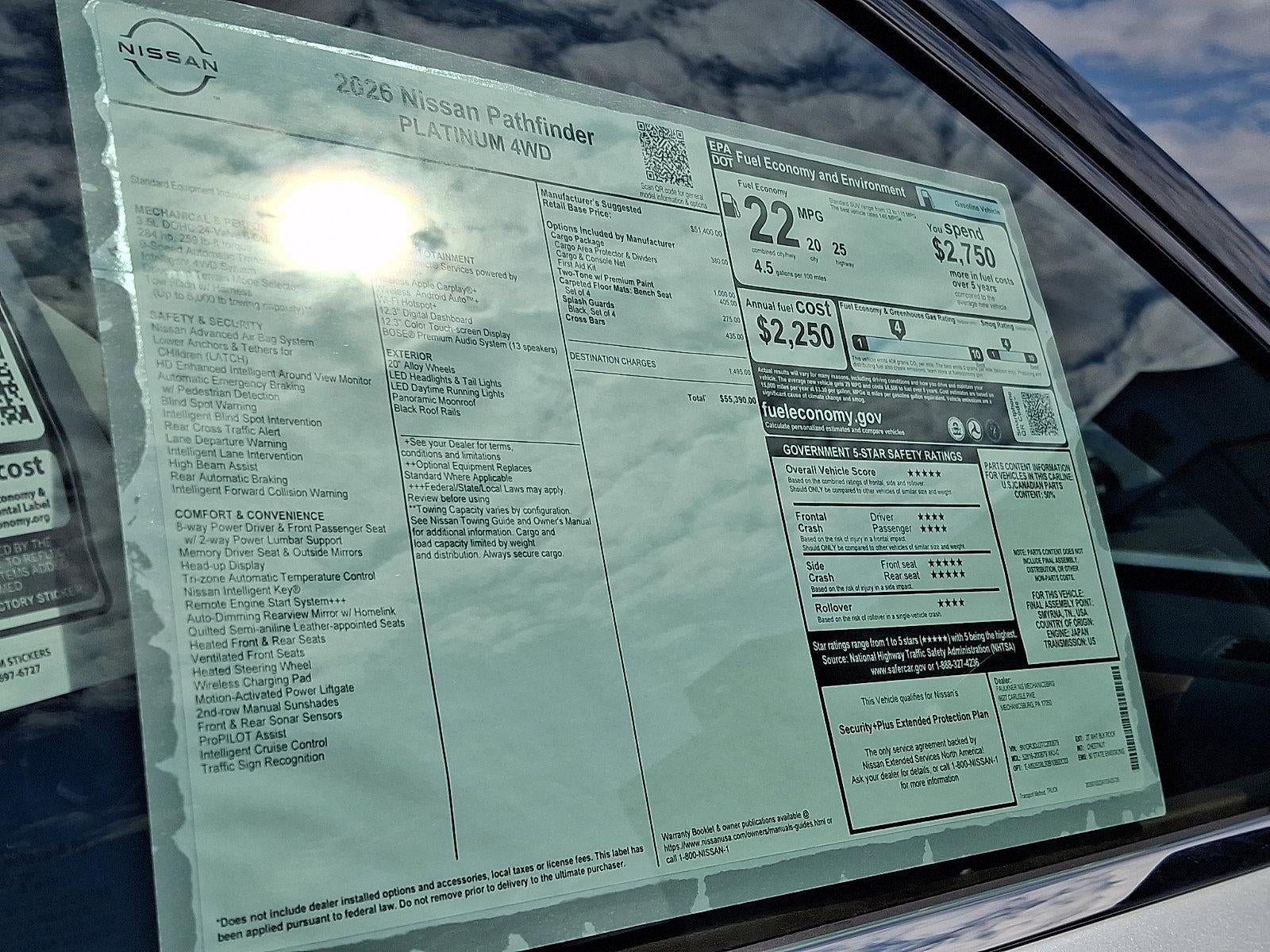 2026 Nissan Pathfinder Platinum