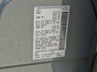 2026 Nissan Pathfinder Platinum