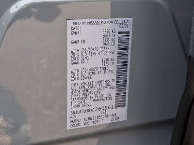 2026 Nissan Pathfinder Platinum