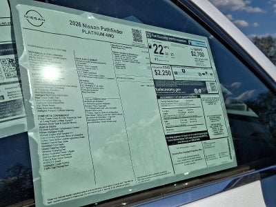 2026 Nissan Pathfinder Platinum