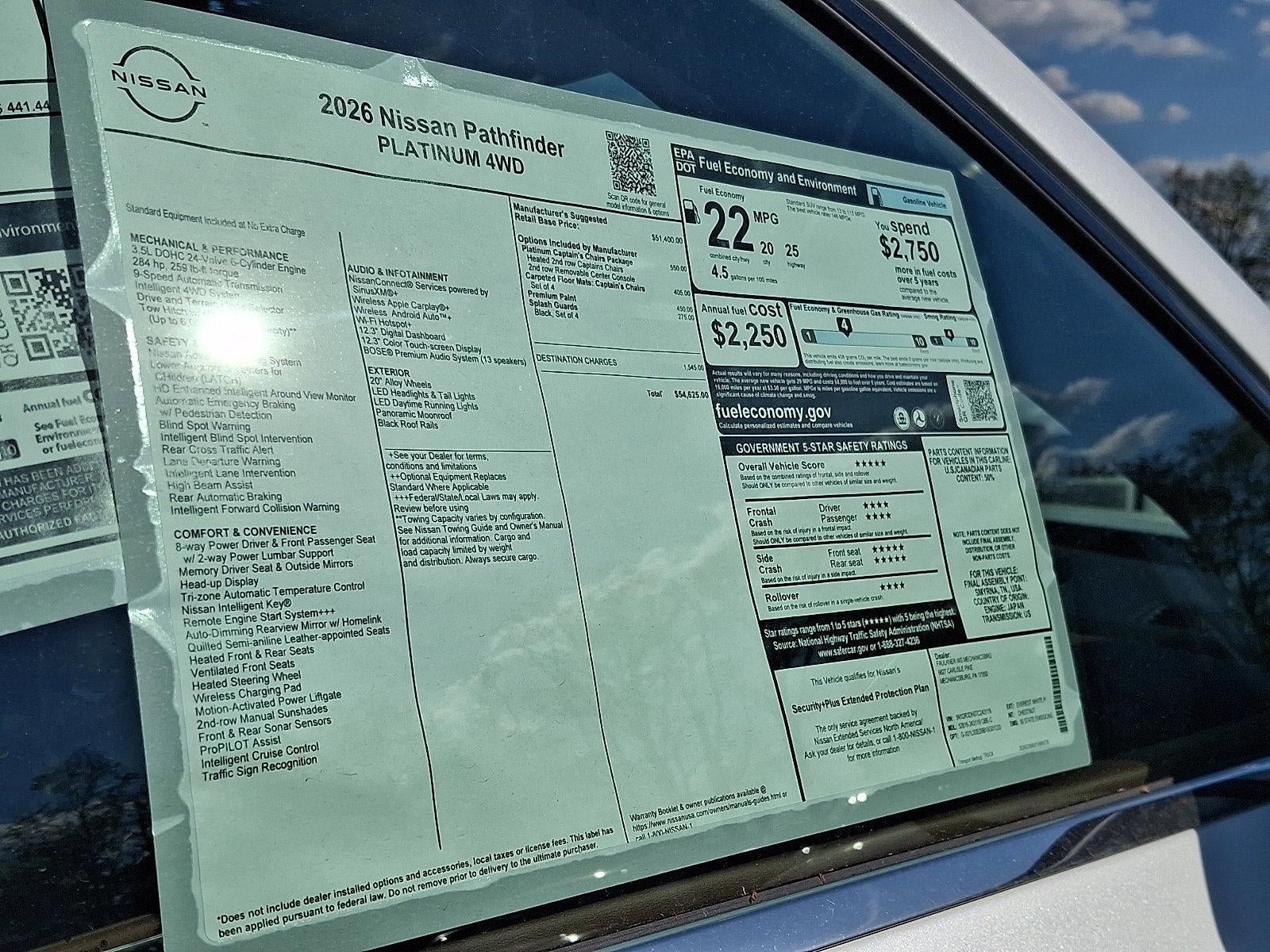 2026 Nissan Pathfinder Platinum