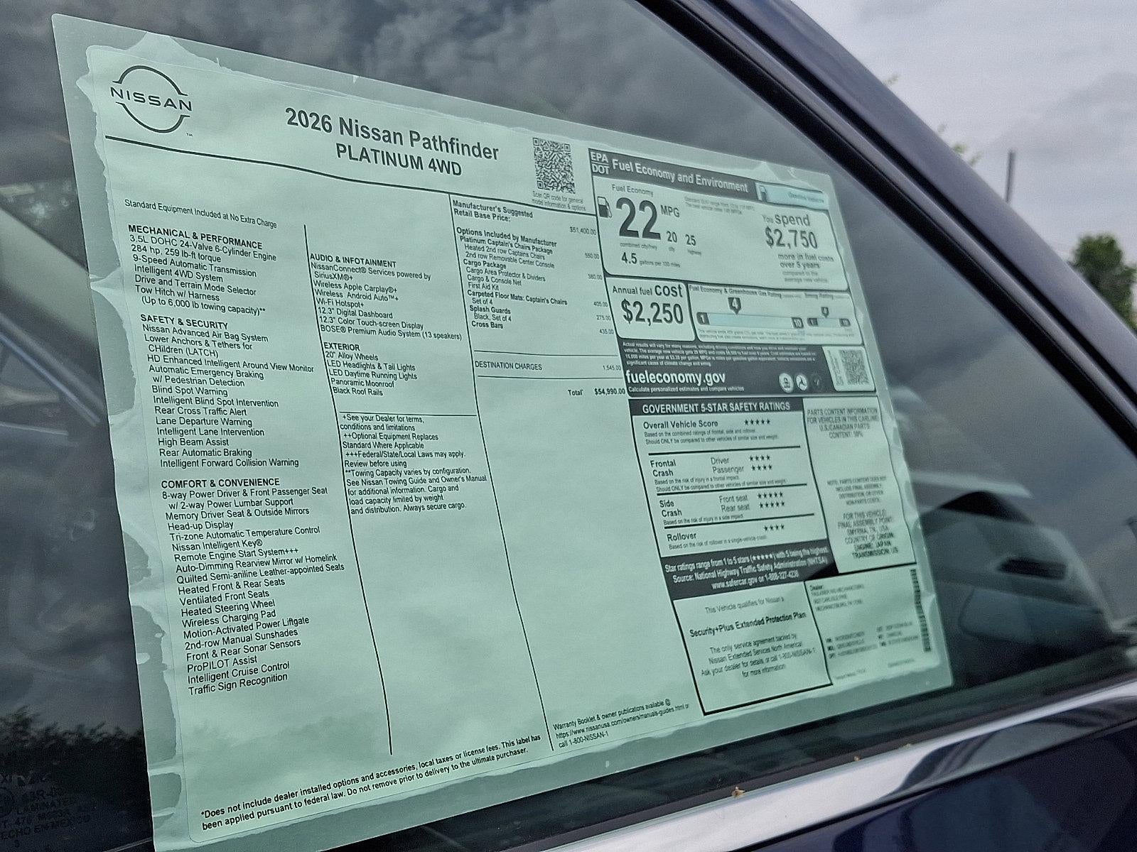 2026 Nissan Pathfinder Platinum