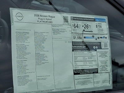 2026 Nissan Rogue Plug-In Hybrid AWD Platinum