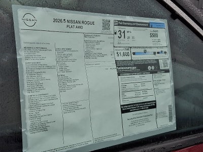 2026 Nissan Rogue Platinum