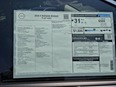 2026 Nissan Rogue Platinum