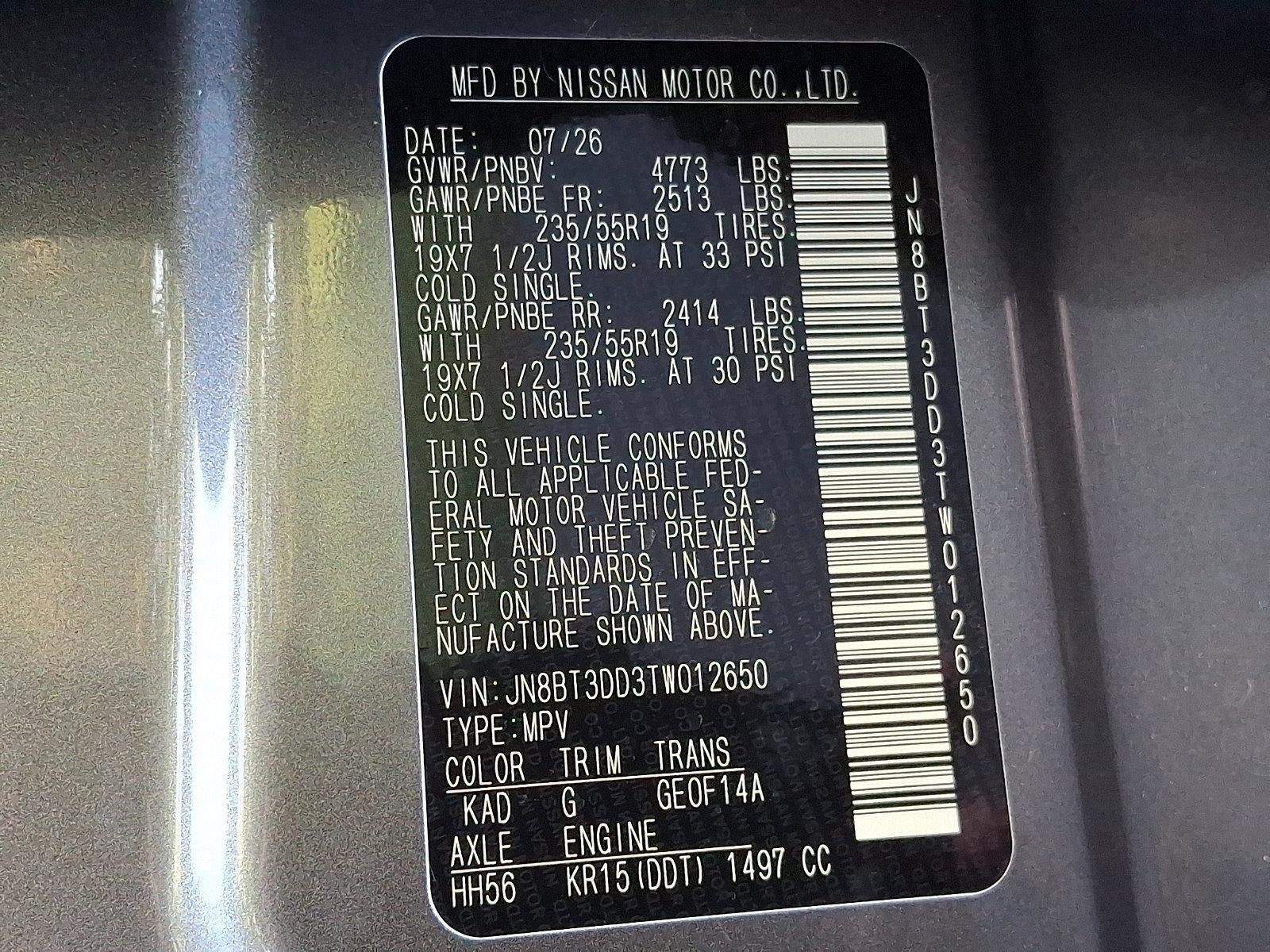 2026 Nissan Rogue 2026.5 AWD Platinum