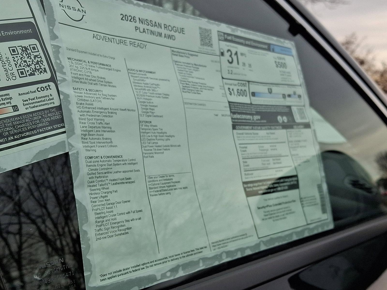 2026 Nissan Rogue Platinum