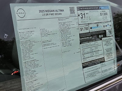 2025 Nissan Altima SR