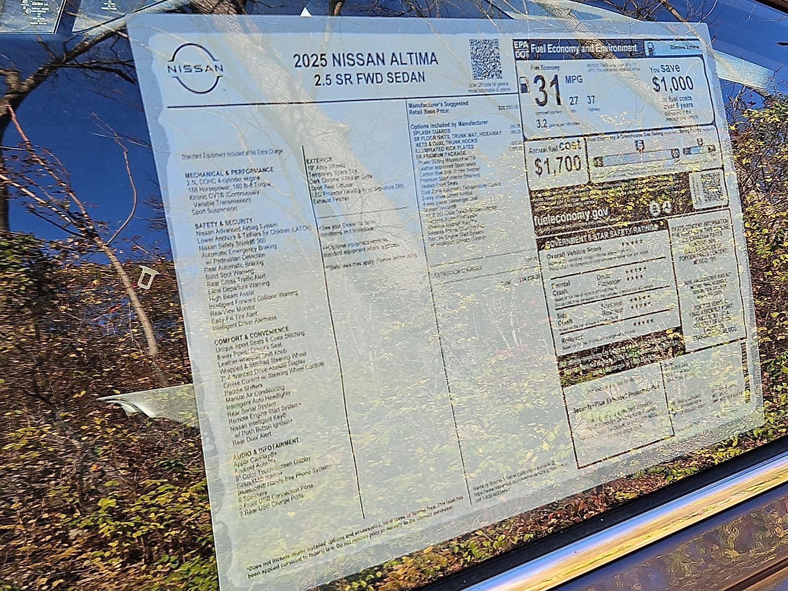 2025 Nissan Altima SR