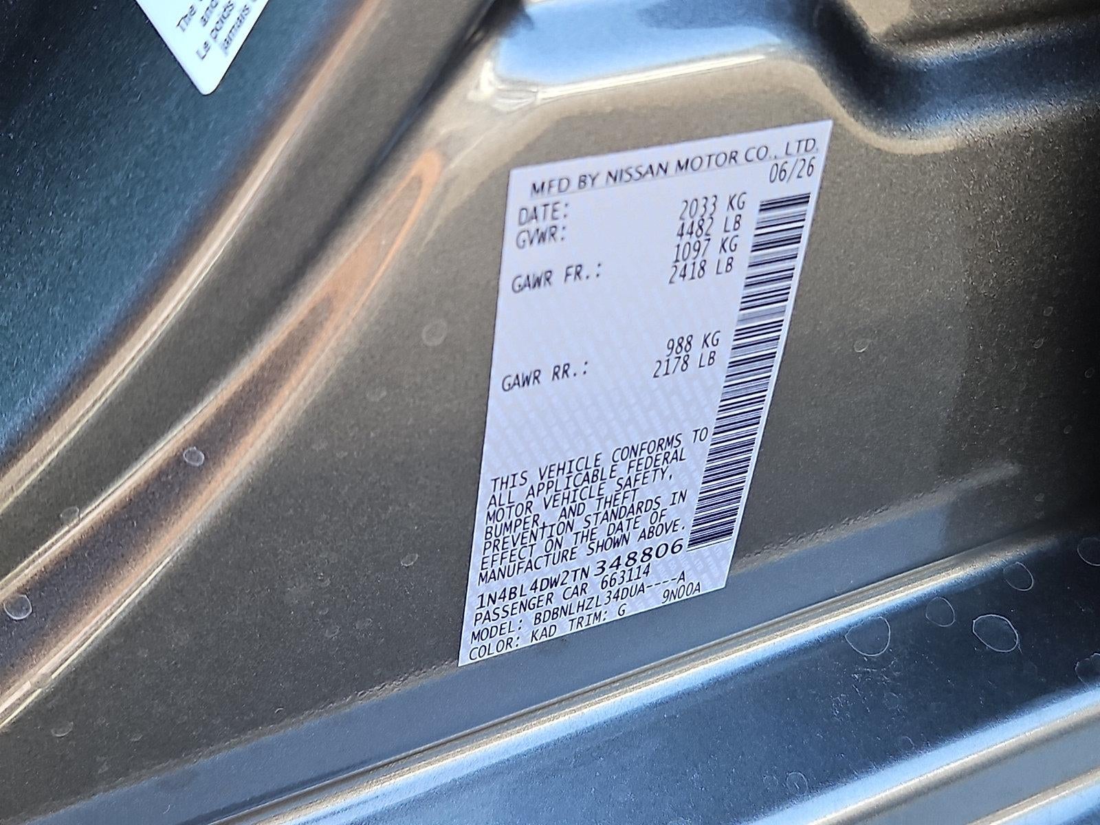 2026 Nissan Altima SV
