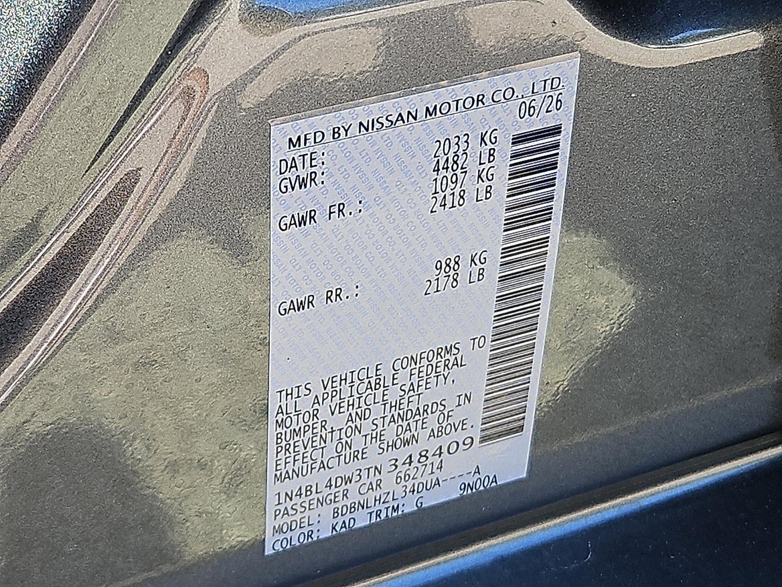 2026 Nissan Altima SV AWD