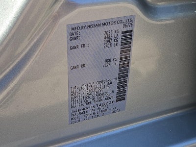 2026 Nissan Altima SV