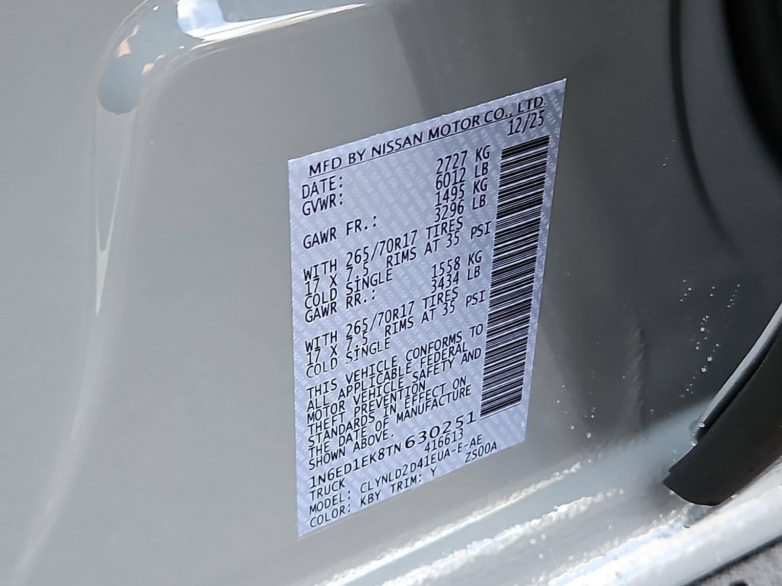 2026 Nissan Frontier Crew Cab PRO-4X®