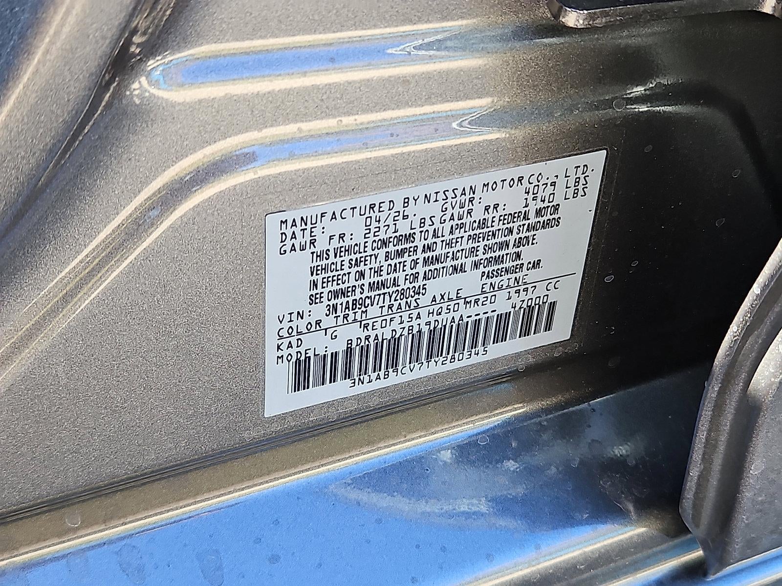 2026 Nissan Sentra SV Sedan