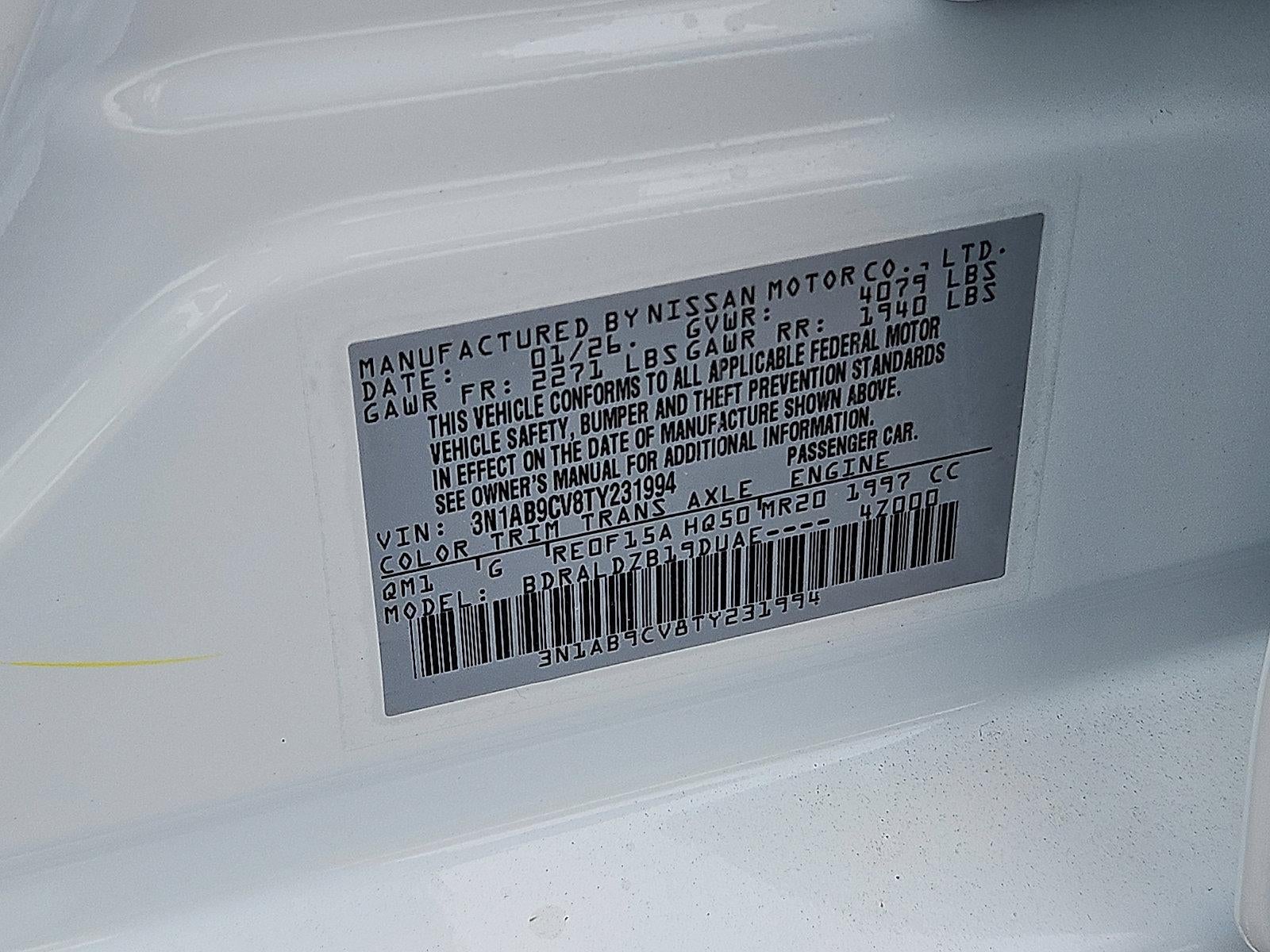 2026 Nissan Sentra SV