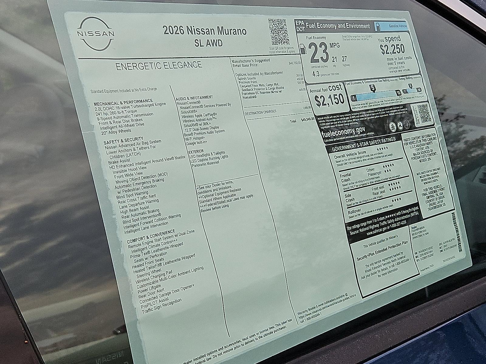 2026 Nissan Murano SL