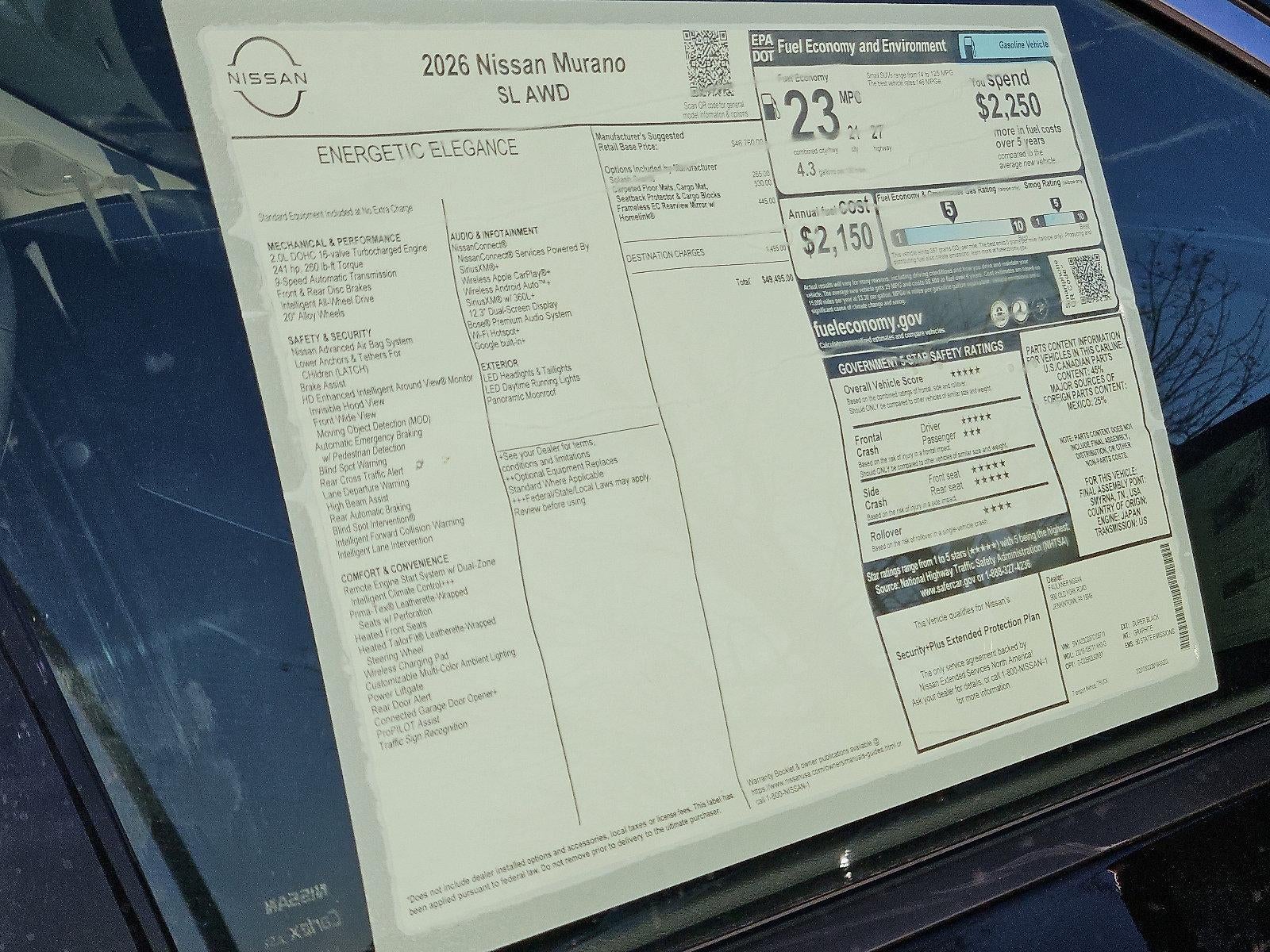 2026 Nissan Murano SL