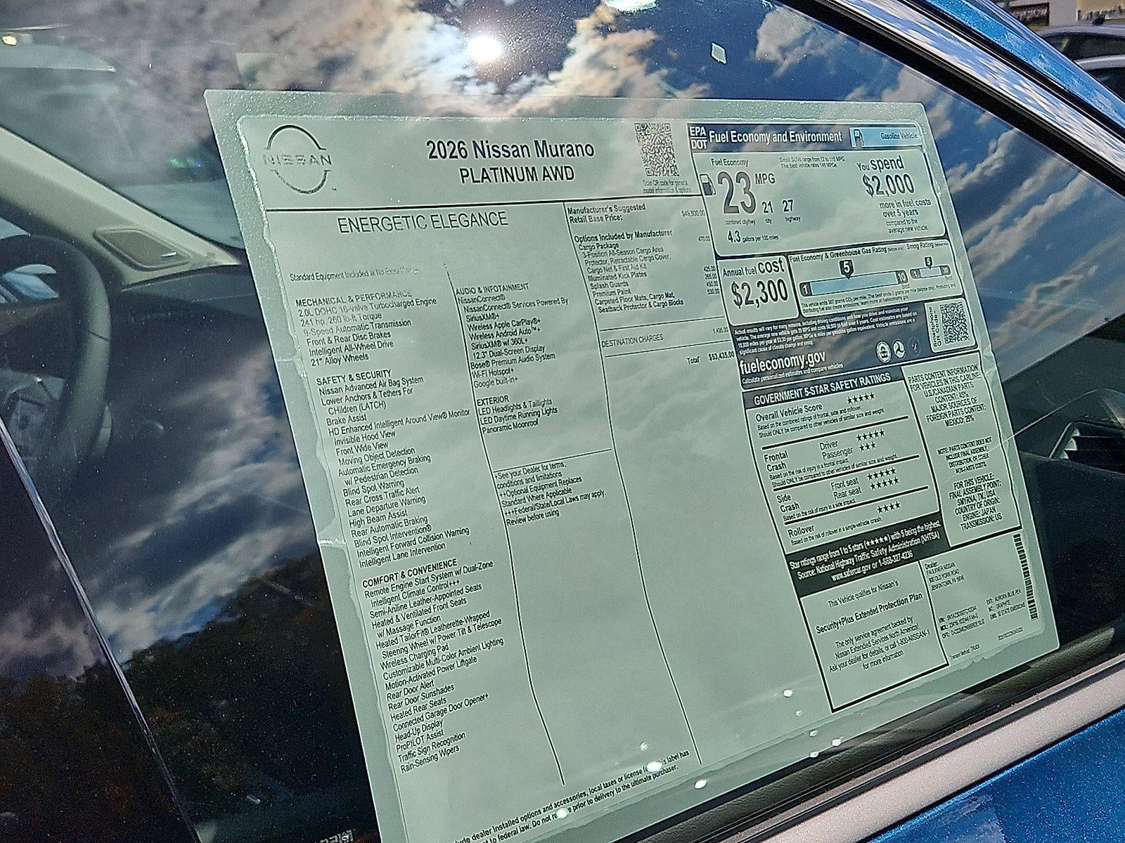 2026 Nissan Murano Platinum