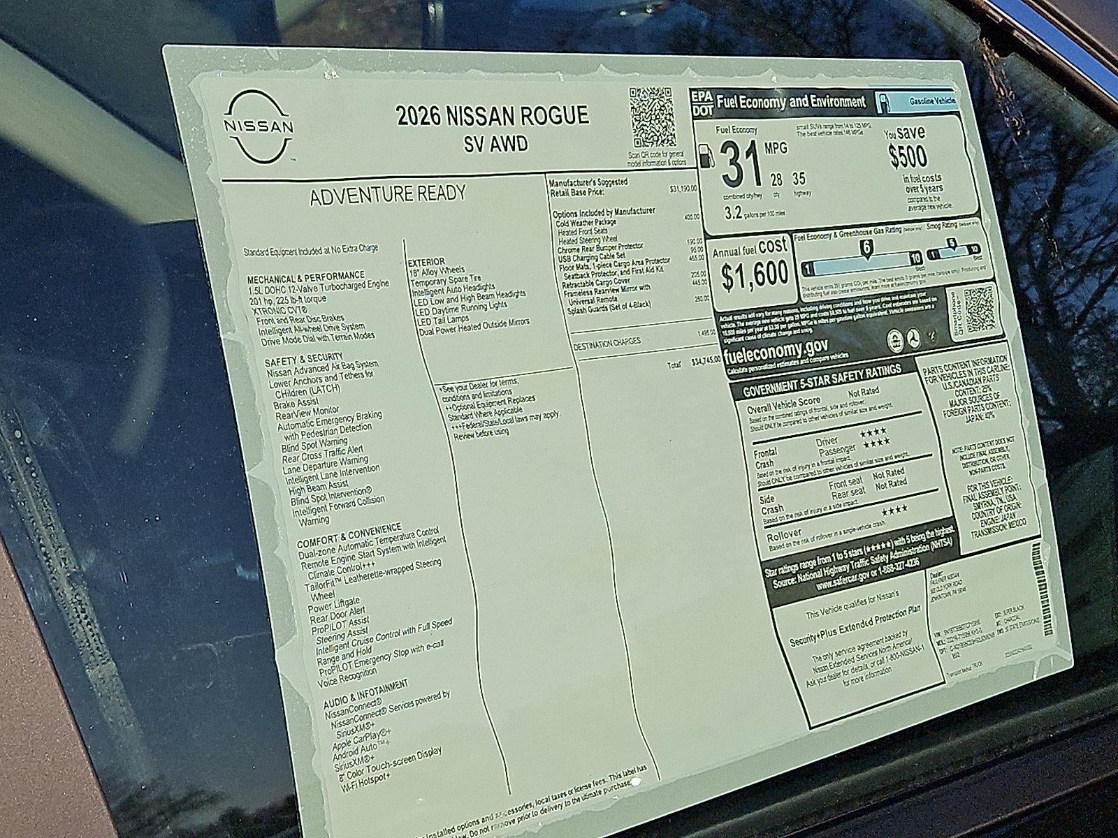 2026 Nissan Rogue SV