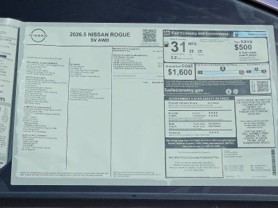 2026 Nissan Rogue SV