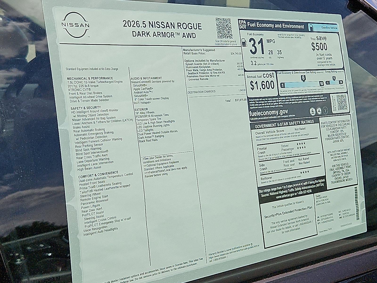2026 Nissan Rogue 2026.5 AWD Dark Armor