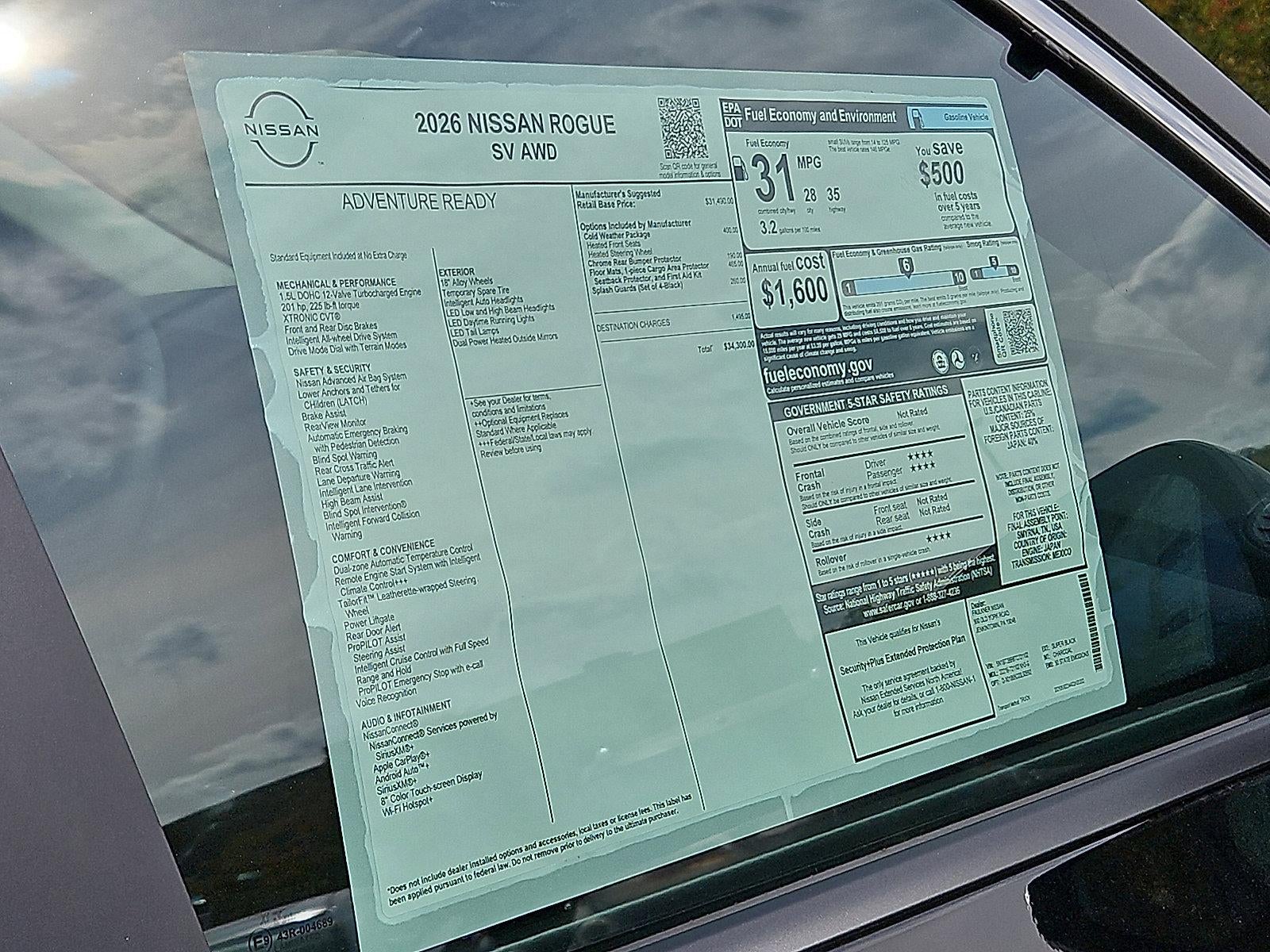 2026 Nissan Rogue SV