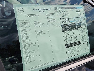 2026 Nissan Rogue SV