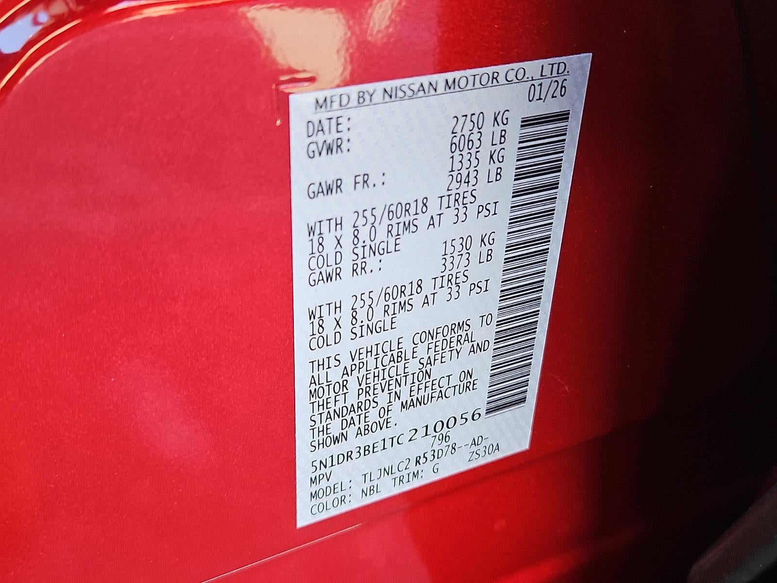 2026 Nissan Pathfinder SV