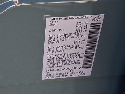 2026 Nissan Pathfinder Rock Creek 4WD