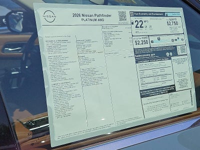 2026 Nissan Pathfinder Platinum