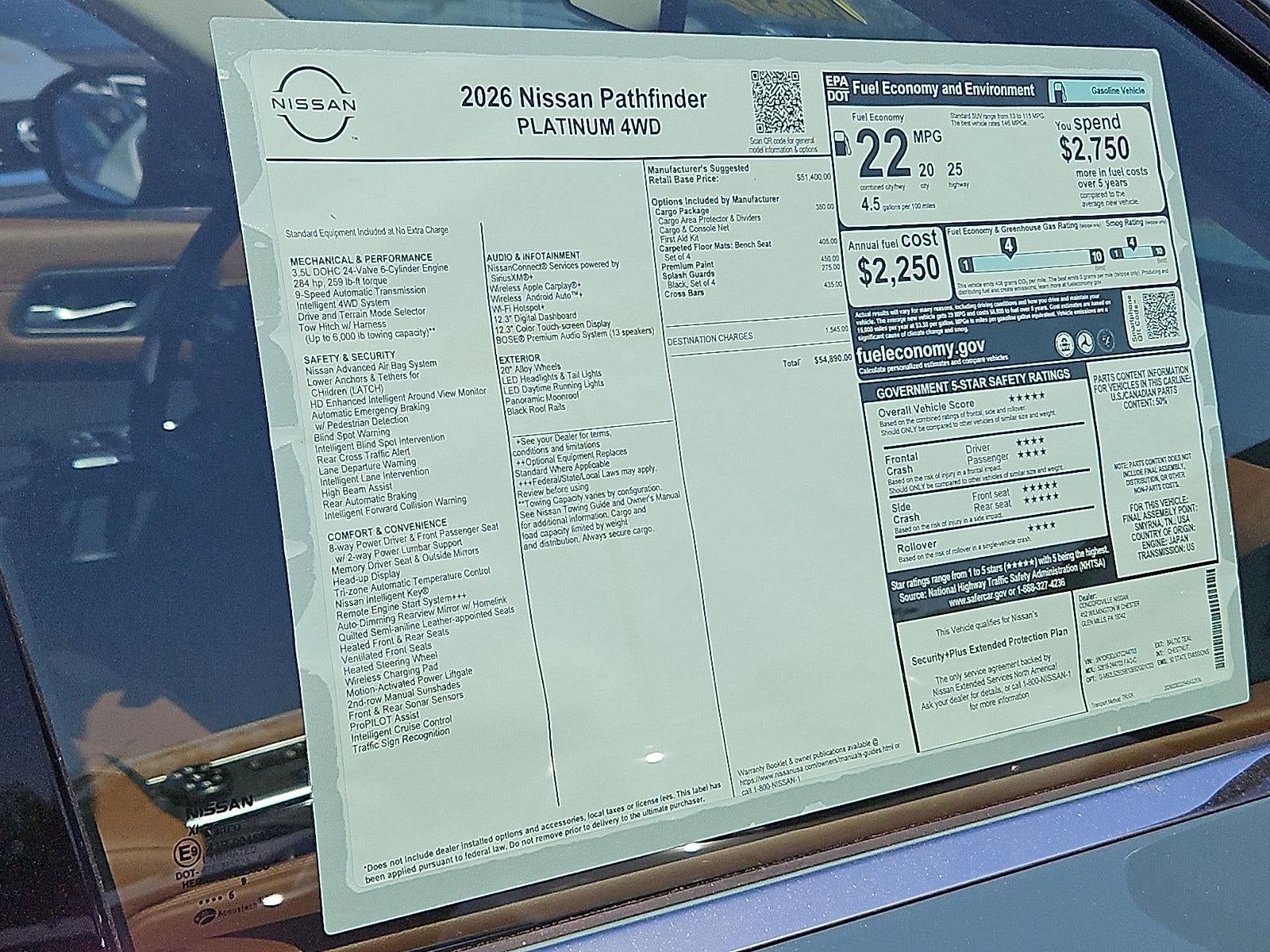 2026 Nissan Pathfinder Platinum