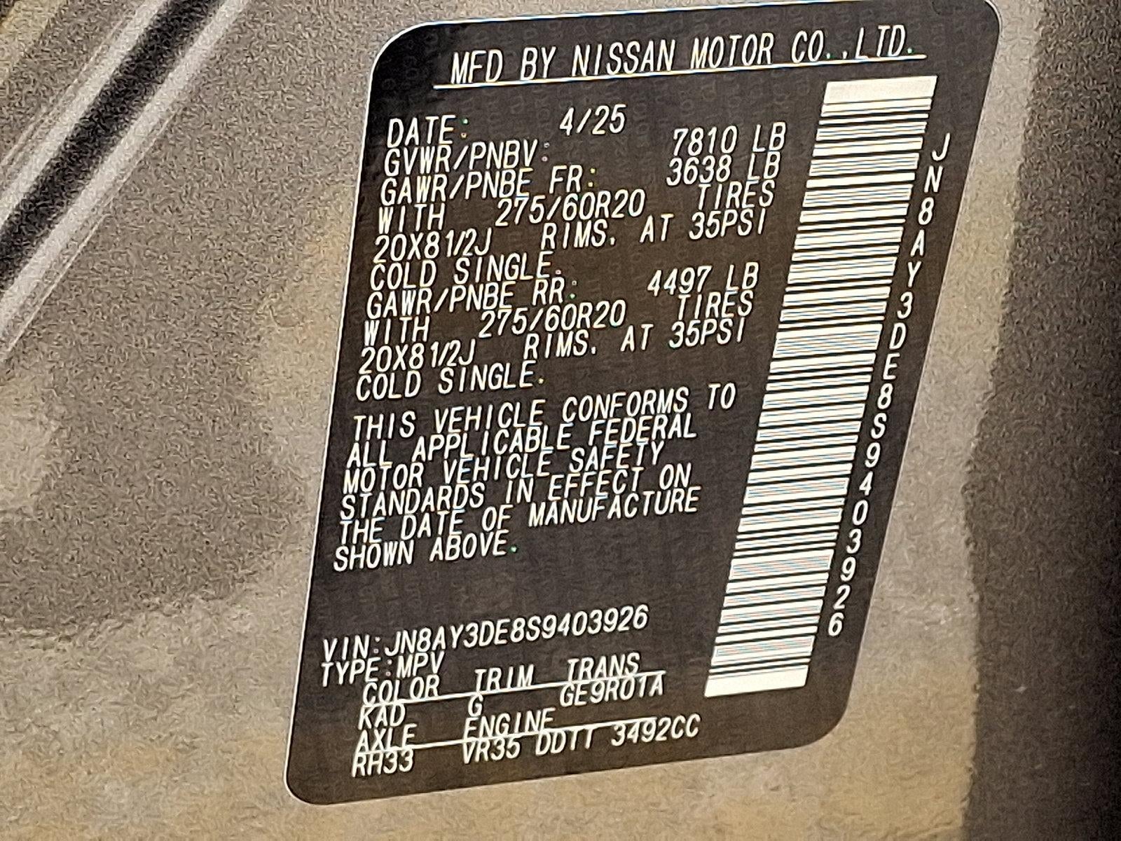 2025 Nissan Armada PRO-4X®