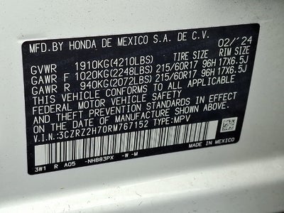 2024 Honda HR-V AWD EX-L