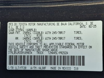 2025 Toyota Tacoma 4WD SR