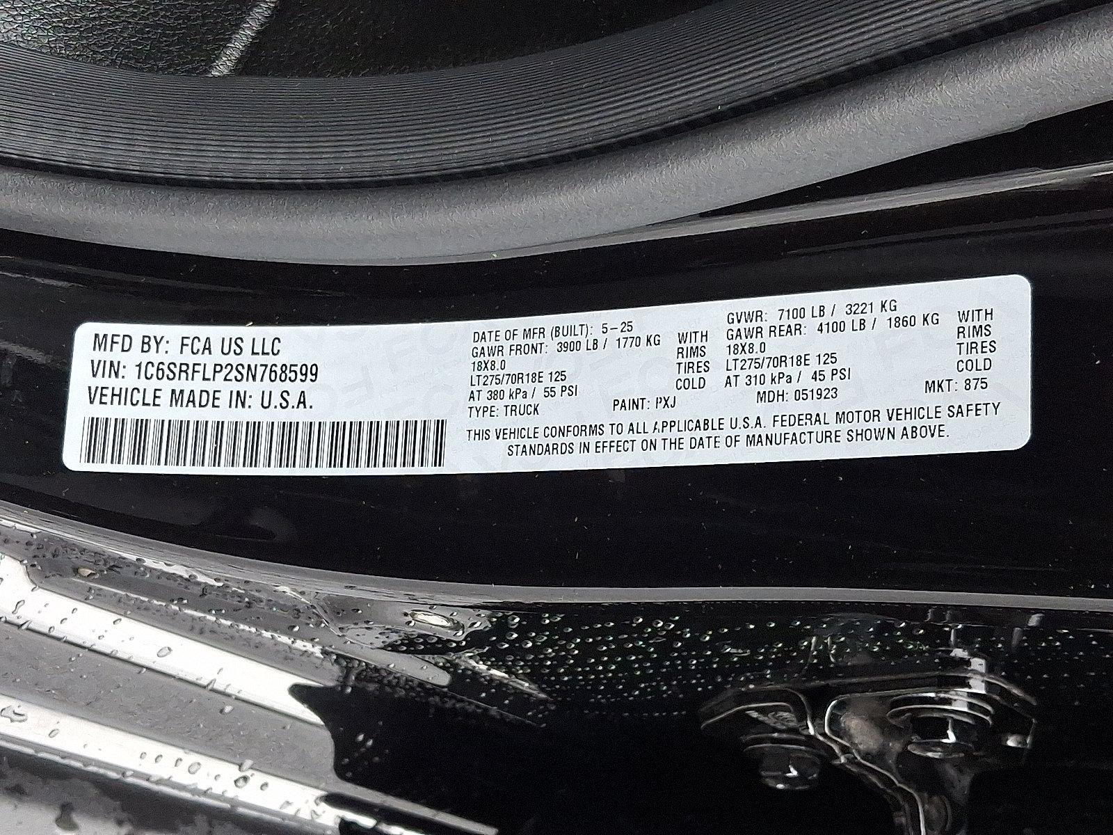 2025 RAM 1500 Rebel 4x4 Crew Cab 5'7" Box