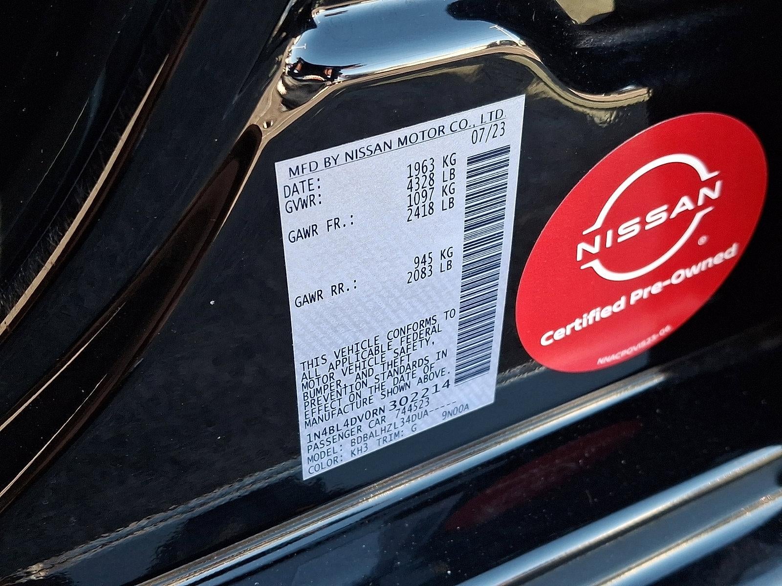 2024 Nissan Altima 2.5 SV Sedan