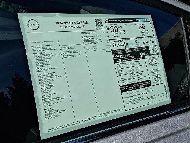 2026 Nissan Altima SV