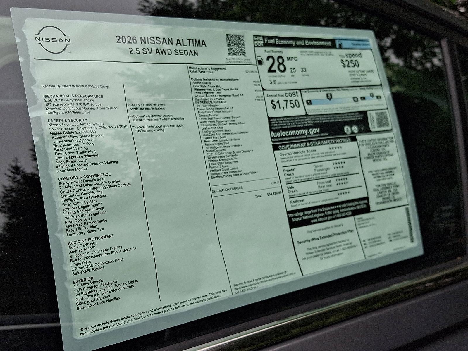 2026 Nissan Altima SV