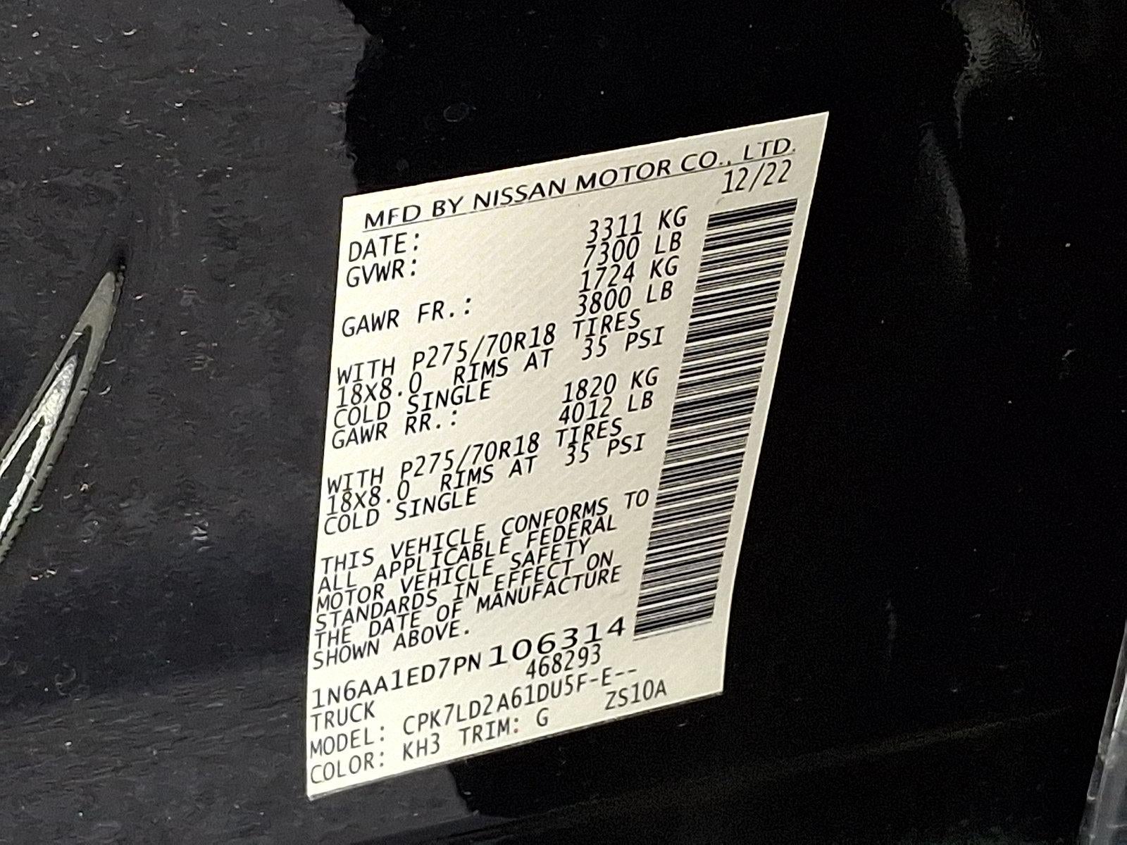 2023 Nissan TITAN Crew Cab PRO-4X®