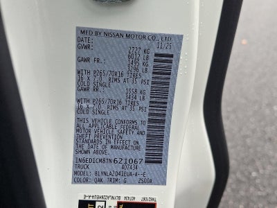 2026 Nissan Frontier King Cab 4x4 S