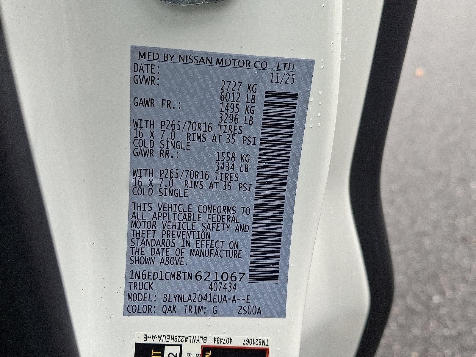 2026 Nissan Frontier King Cab 4x4 S