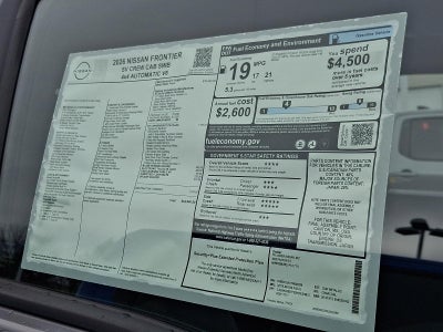 2026 Nissan Frontier Crew Cab SV