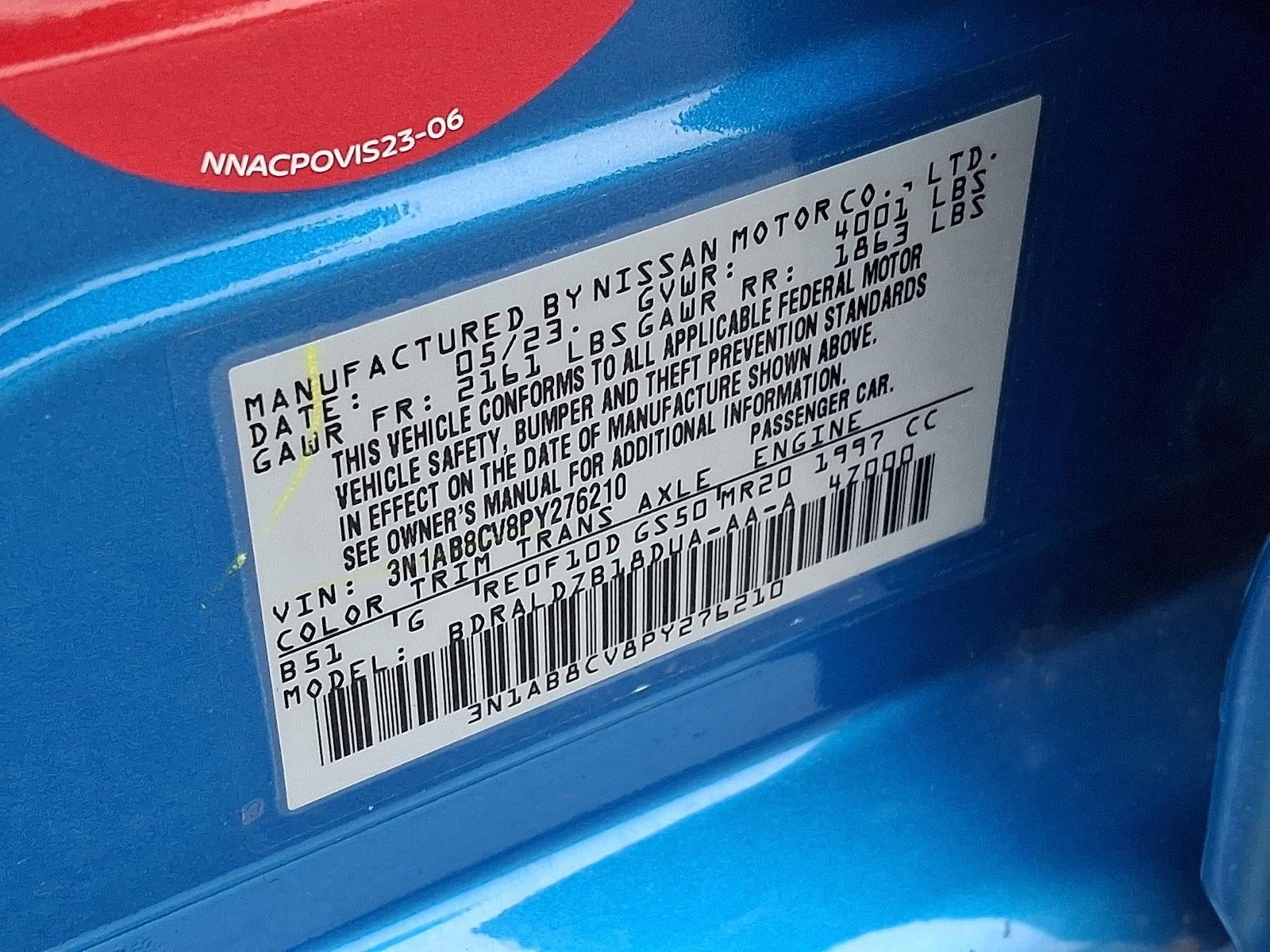 2023 Nissan Sentra SV CVT