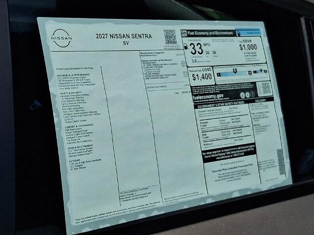 2027 Nissan Sentra SV