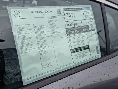 2026 Nissan Sentra SV